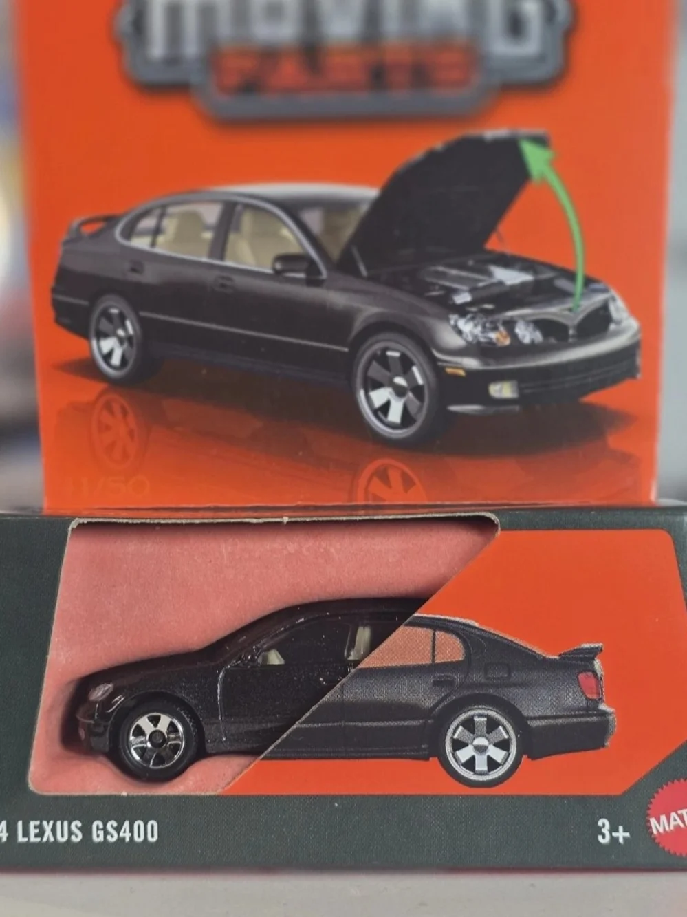 Matchbox Moving Parts 2004 Lexus GS400 Toy Car - Black